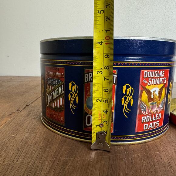 Quaker Oats 1983 VINTAGE Decorative storage tin Oatmeal Cookie Recipe - Picture 10 of 10